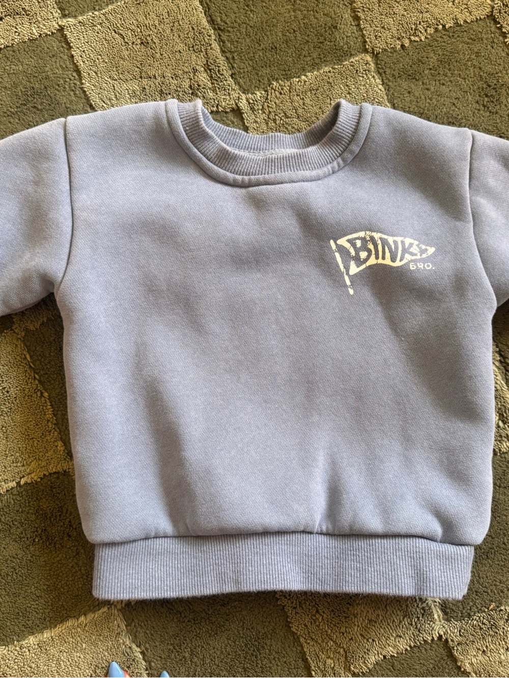 Crewneck Sweatshirt with Small Front Logo -  blue